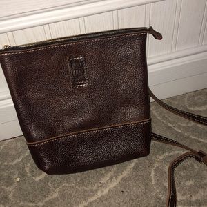 Real Leather, once used, cross body bag